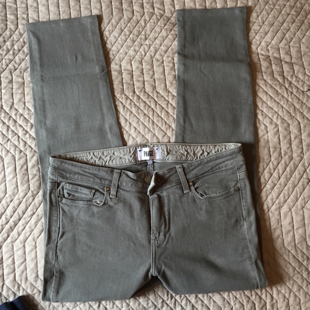 Paige Denim Skyline Ankle Peg- Gray, size 31
